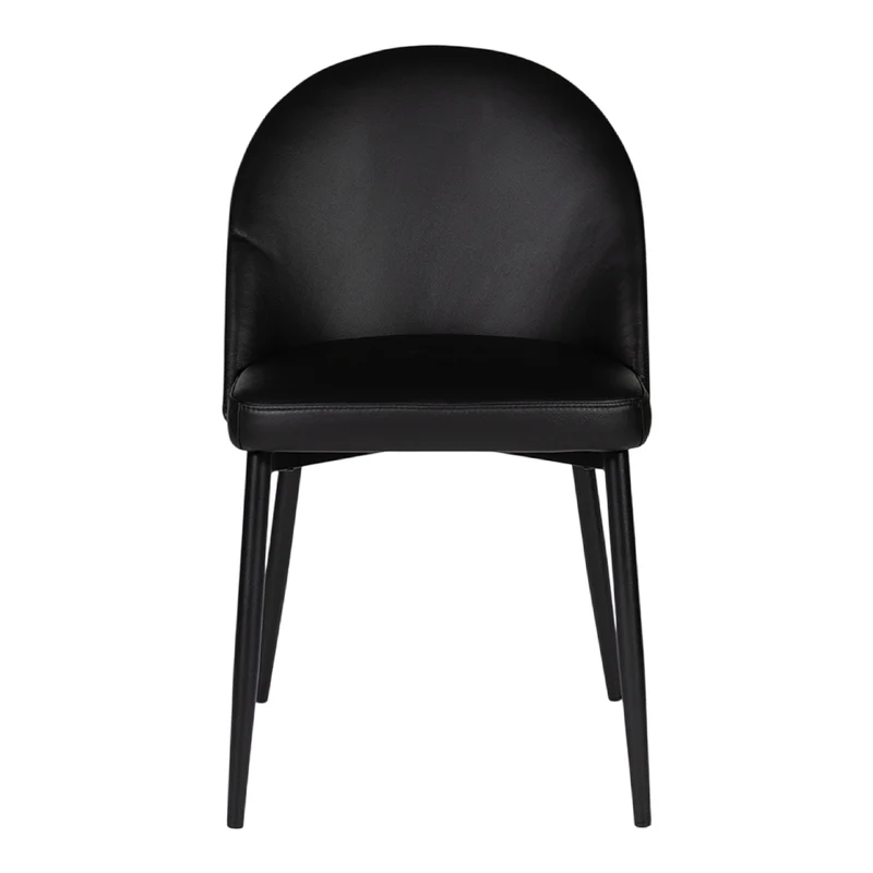 Chaise de salle à manger rembourrée en cuir - Emma