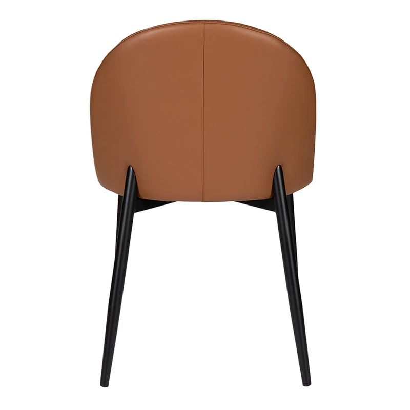 Chaise de salle à manger rembourrée en cuir - Emma