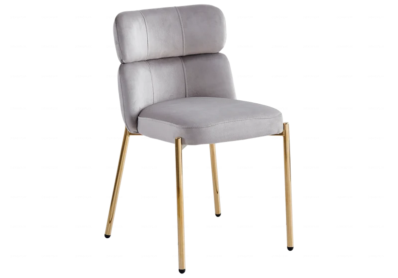 Table ovale marbre blanc et 4 chaises doré – Nora