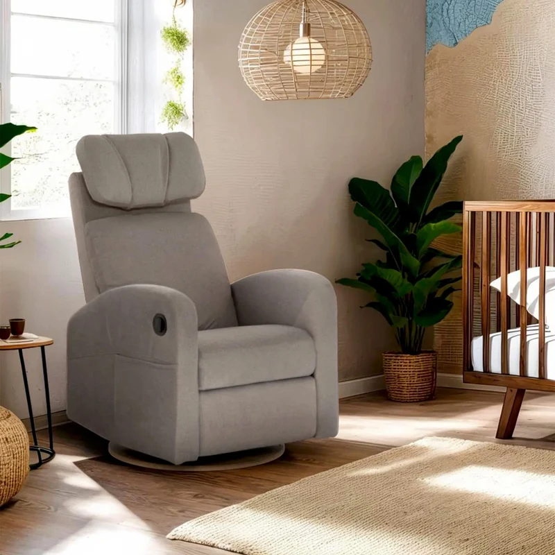 Fauteuil Berçant Inclinable Pivotant Hailey - Arlo Beige