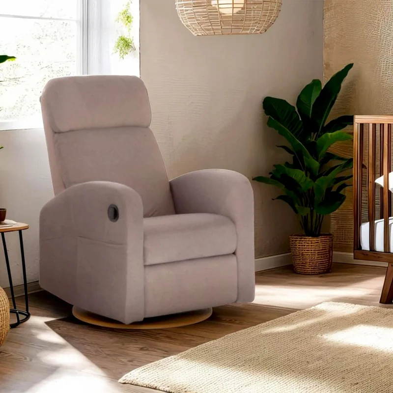 Fauteuil Berçant Inclinable Pivotant Hailey - Arlo Beige