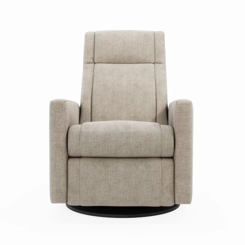 Fauteuil Berçant et Pivotant Nelly - Breather Driftwood / Noir