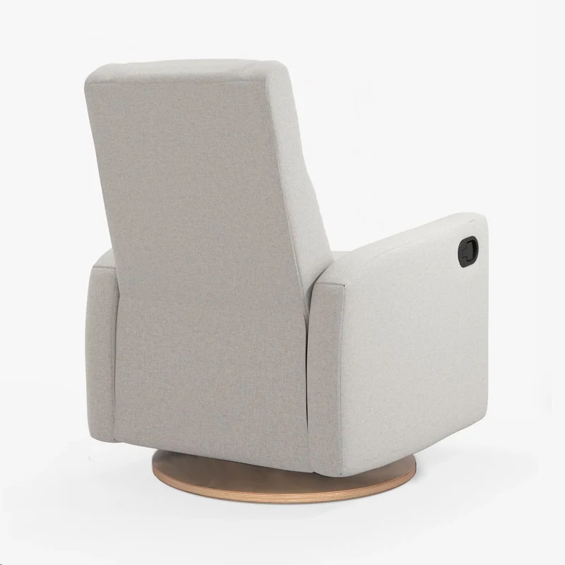Fauteuil Berçant et Pivotant Nelly - Tissu Anti-tache Alta™ 10