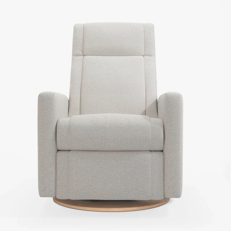 Fauteuil Berçant et Pivotant Nelly - Tissu Anti-tache Alta™ 10