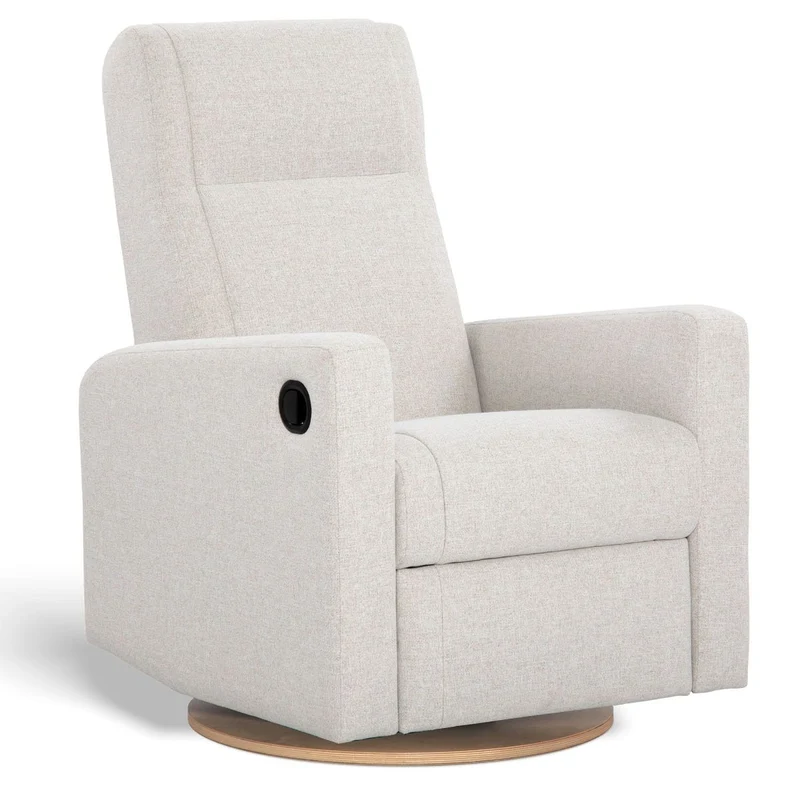 Fauteuil Berçant et Pivotant Nelly - Tissu Anti-tache Alta™ 10