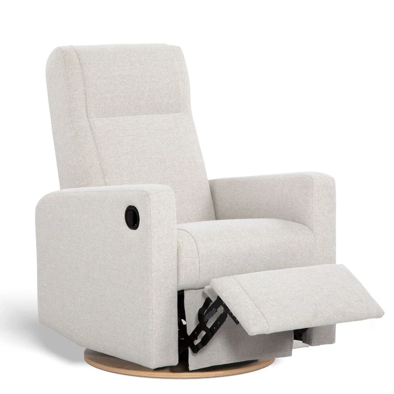 Fauteuil Berçant et Pivotant Nelly - Tissu Anti-tache Alta™ 10