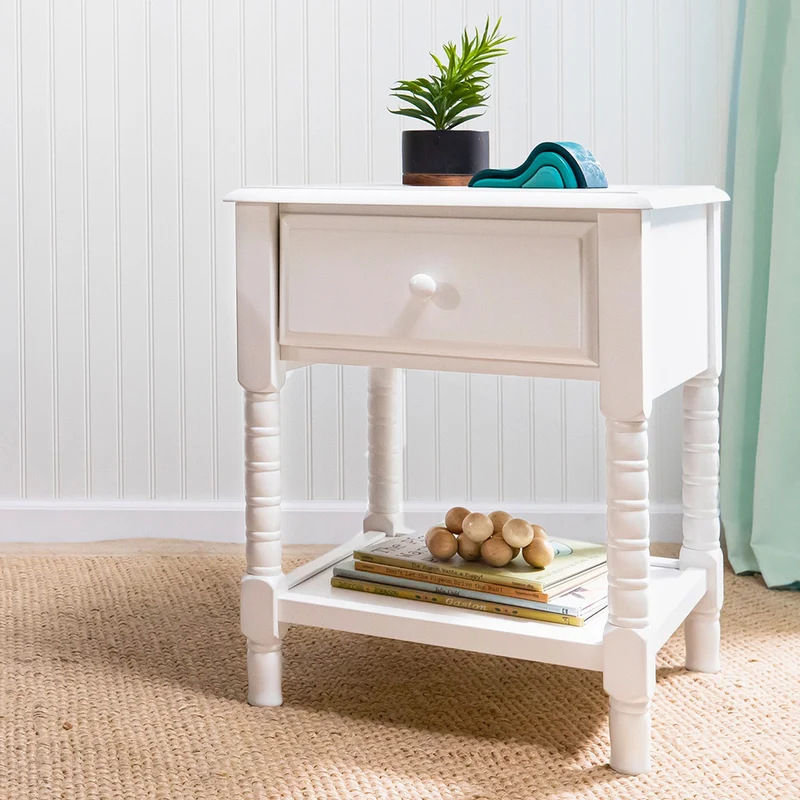 Table de Nuit Jenny Lind Spindle - Blanc