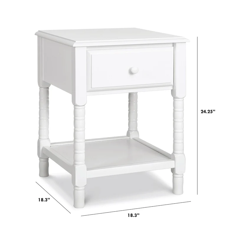 Table de Nuit Jenny Lind Spindle - Blanc