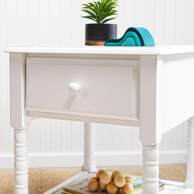 Table de Nuit Jenny Lind Spindle - Blanc
