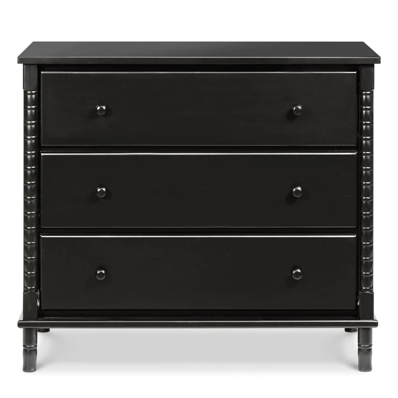 Commode 3 Tiroirs Jenny Lind Spindle - Ébène