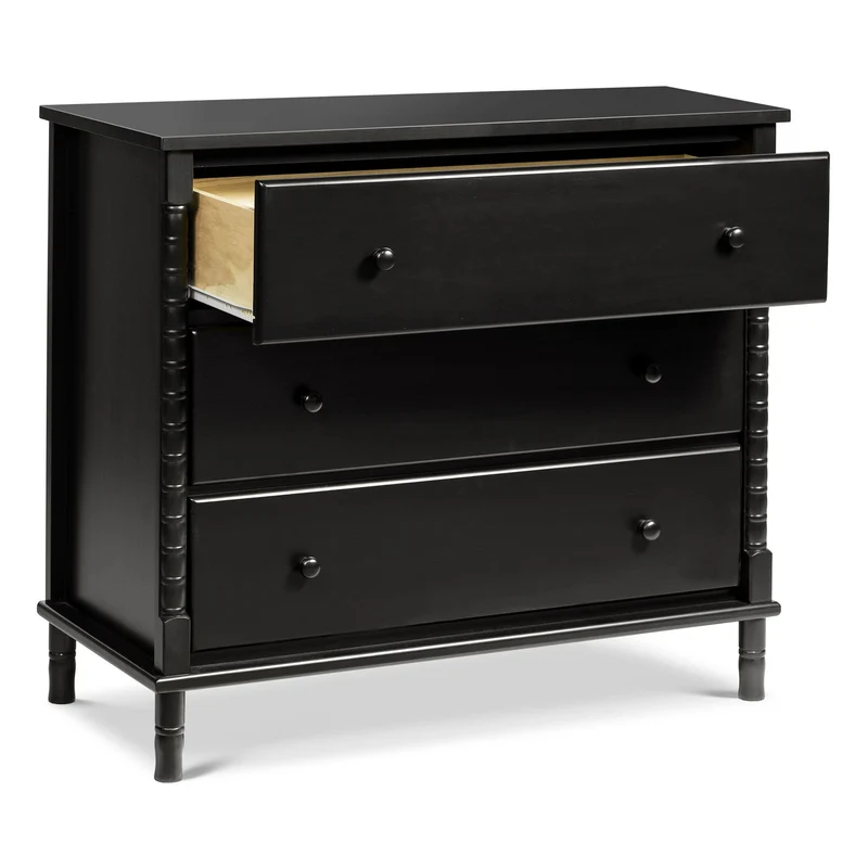 Commode 3 Tiroirs Jenny Lind Spindle - Ébène