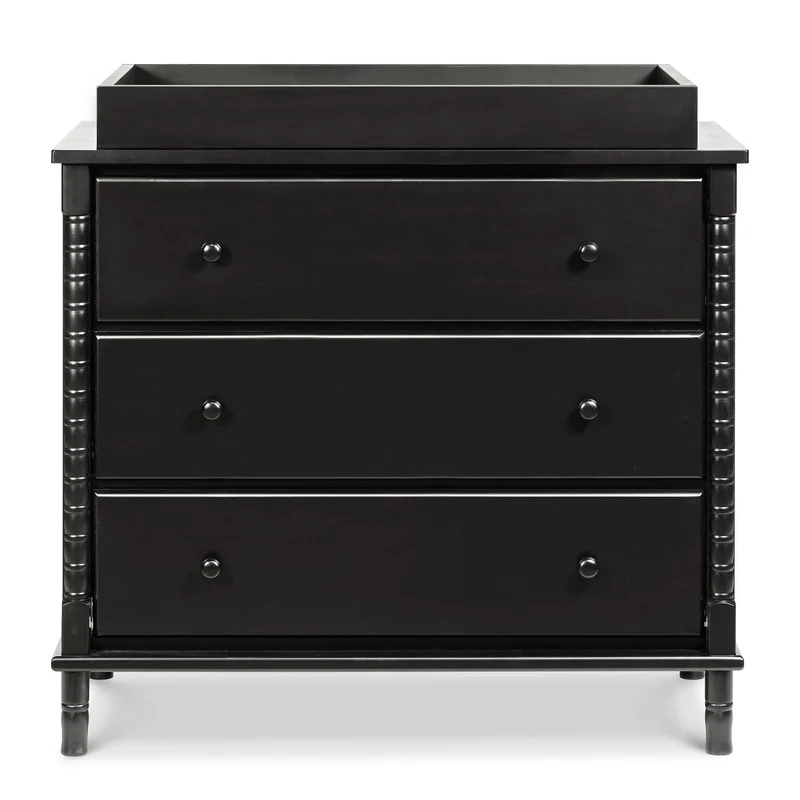 Commode 3 Tiroirs Jenny Lind Spindle - Ébène