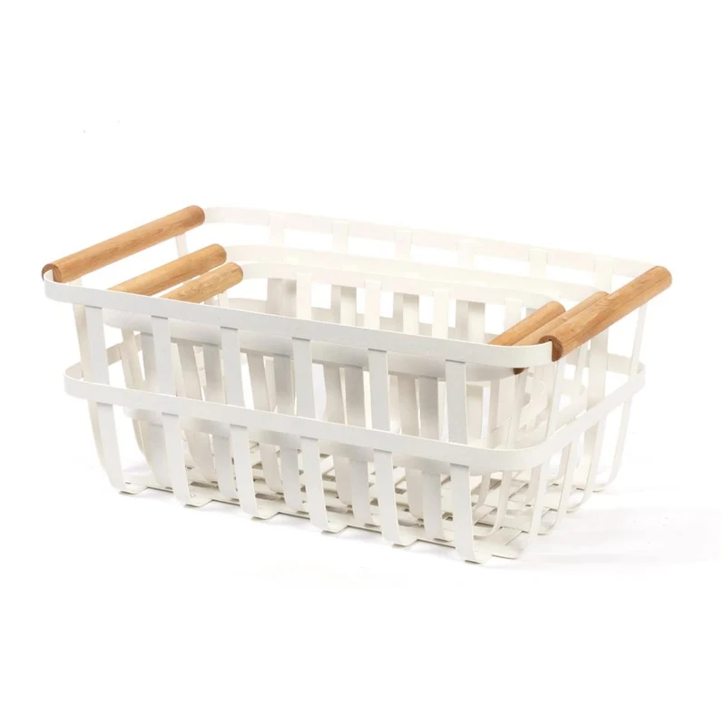 Ensemble (3) Paniers de Rangement - Blanc