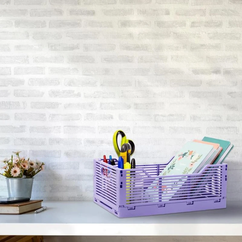 Panier Rangement - Mauve Petit