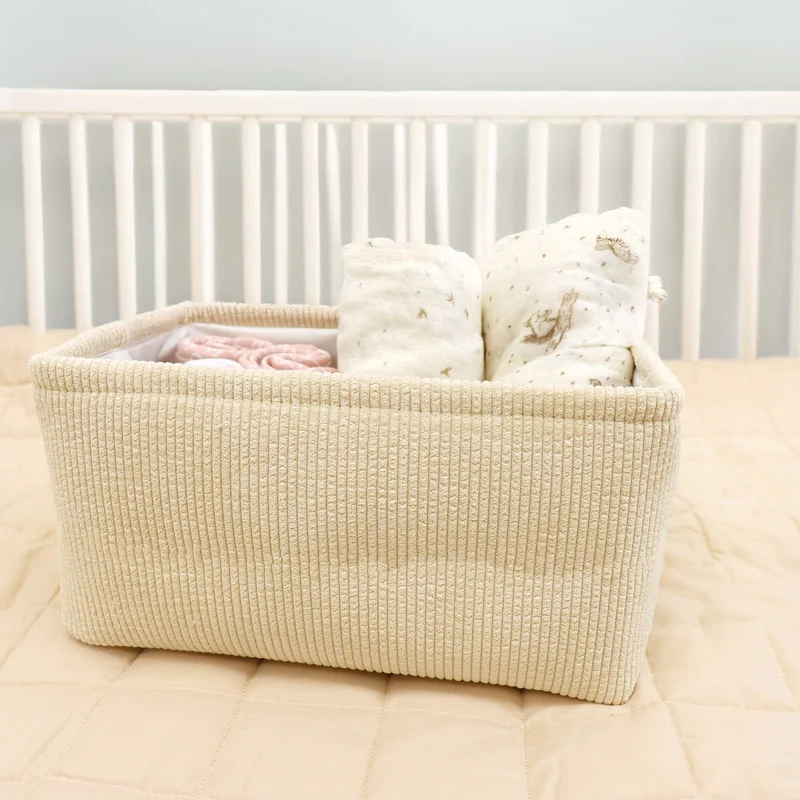 Panier Velour Ivoire