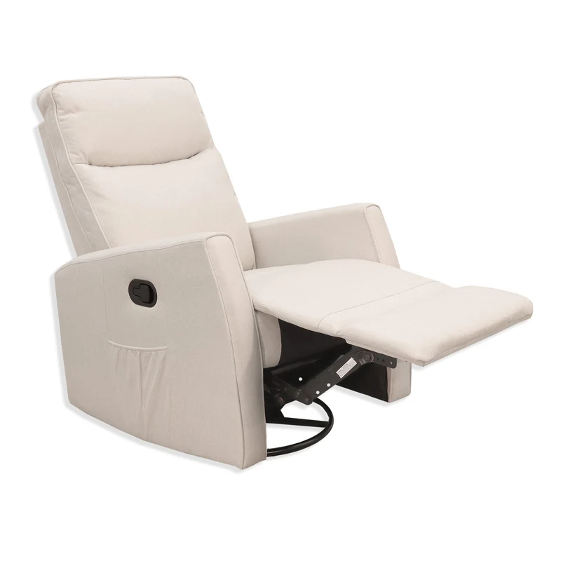 Fauteuil Berçant Pivotant et Inclinable - Tweed Beige