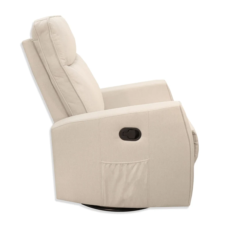 Fauteuil Berçant Pivotant et Inclinable - Tweed Beige