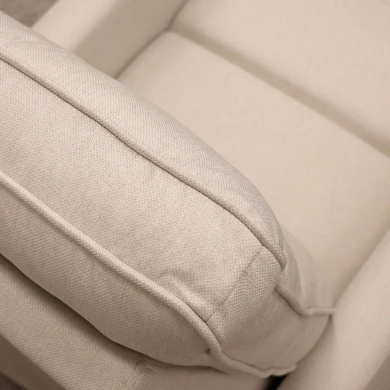 Fauteuil Berçant Pivotant et Inclinable - Tweed Beige