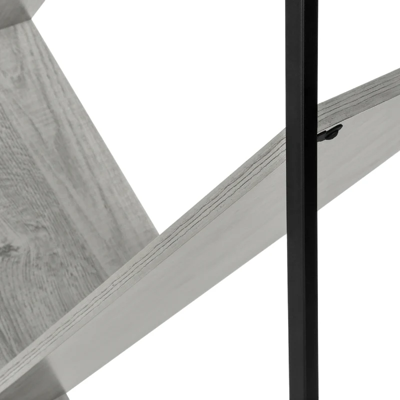 Étagère en métal noir avec 6 tablettes en MDF/stratifié - I 2200-2201-2202