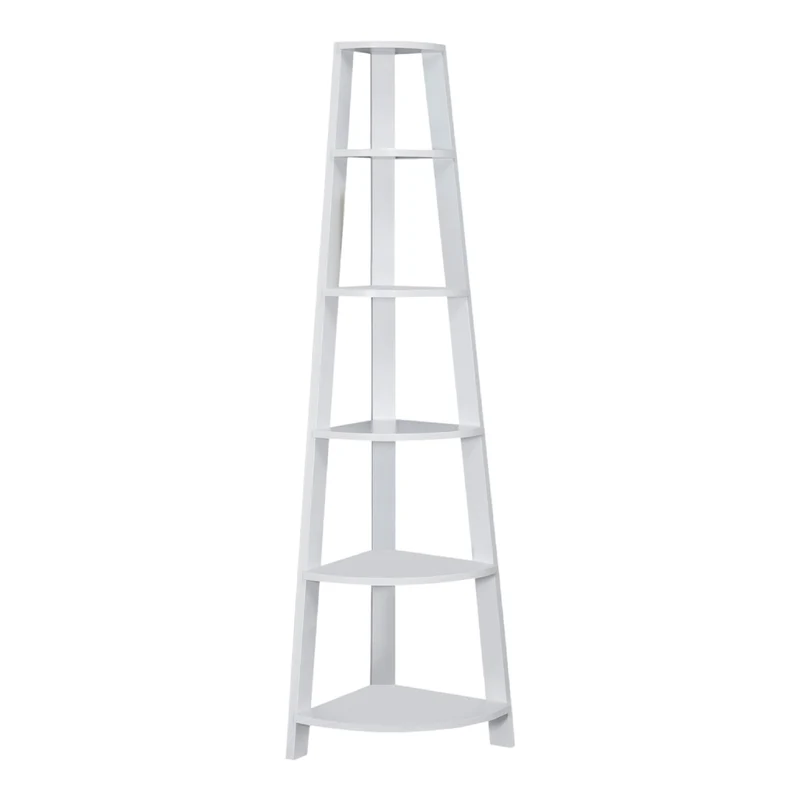 Étagère de coin en MDF/stratifié avec 5 tablettes - I 2495-2496-2497-2499-2750