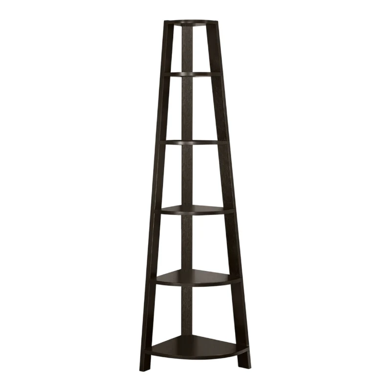 Étagère de coin en MDF/stratifié avec 5 tablettes - I 2495-2496-2497-2499-2750