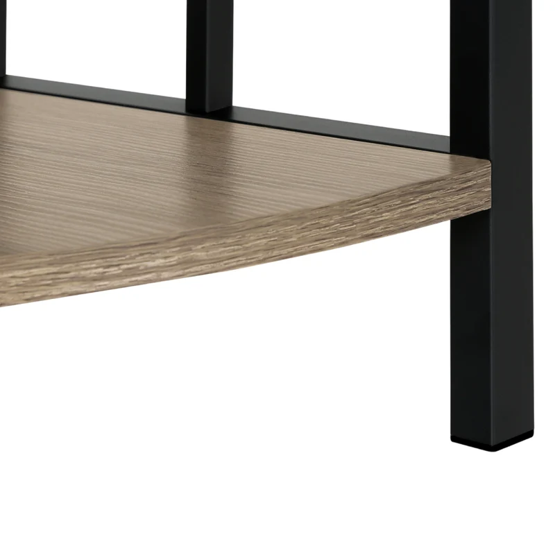 Étagère de coin en métal avec 4 tablettes en MDF/stratifié - I 3610-3611-3612-3613