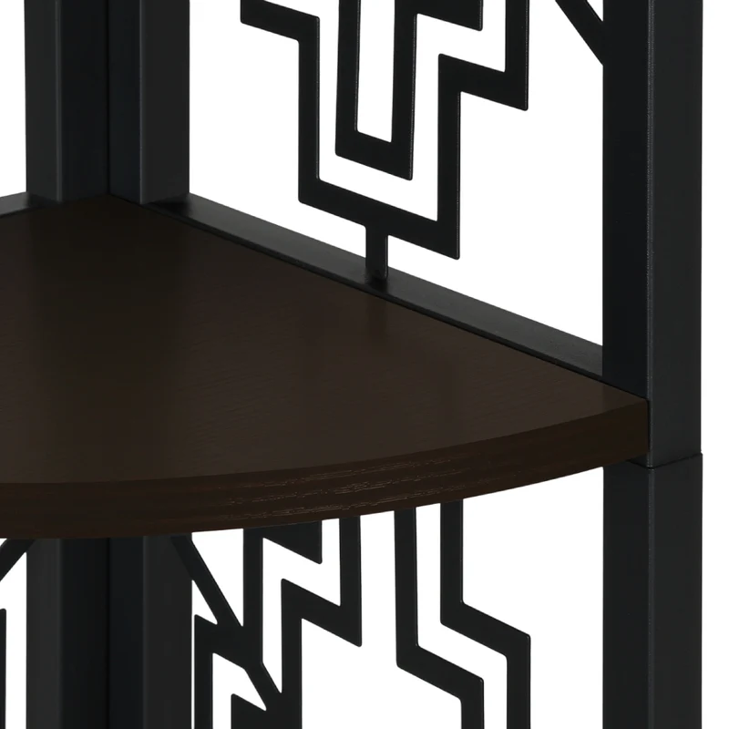 Étagère de coin en métal avec 4 tablettes en MDF/stratifié - I 3621-3622-3623