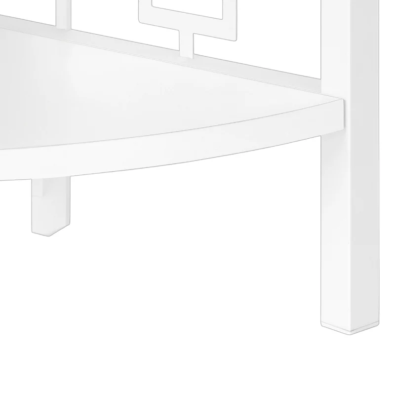 Étagère de coin en métal avec 4 tablettes en MDF/stratifié - I 3621-3622-3623