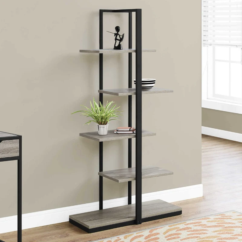 Étagère en métal avec 5 tablettes en MDF/stratifié - I 7232-7233
