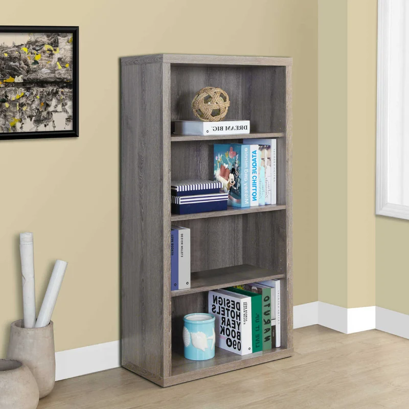 Étagère en MDF/stratifié avec 4 tablettes - I 7404-7405-7406-7407-7059-7060