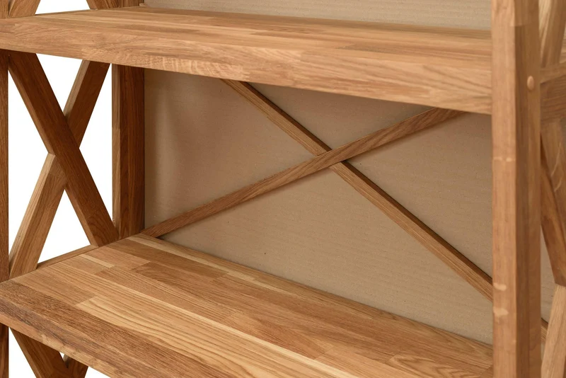 Etagère bibliothèque en bois massif de chêne Royal – NordicStory