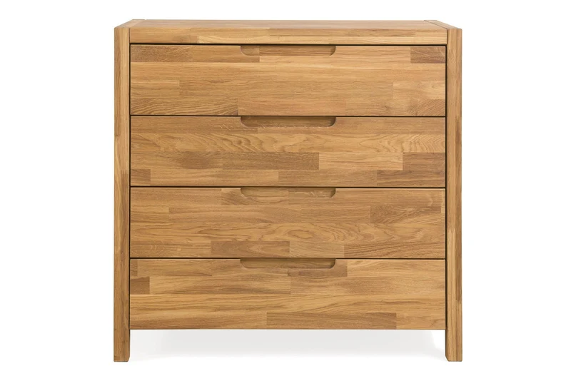 Commode en bois massif de chêne Niels – 88 x 45 x 84 cm - NordicStory