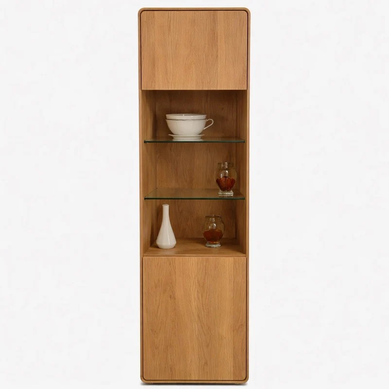 Vitrine en bois massif de chêne Genève 26 - NordicStory