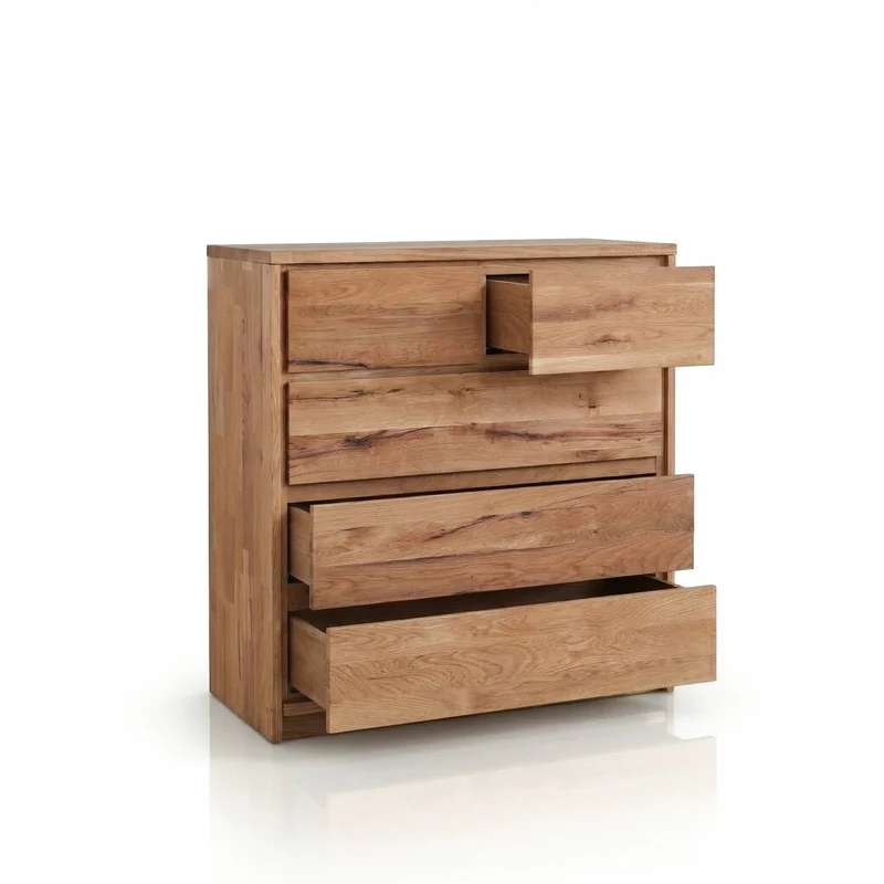 Commode en bois massif de chêne Oregon 2.3 - NordicStory