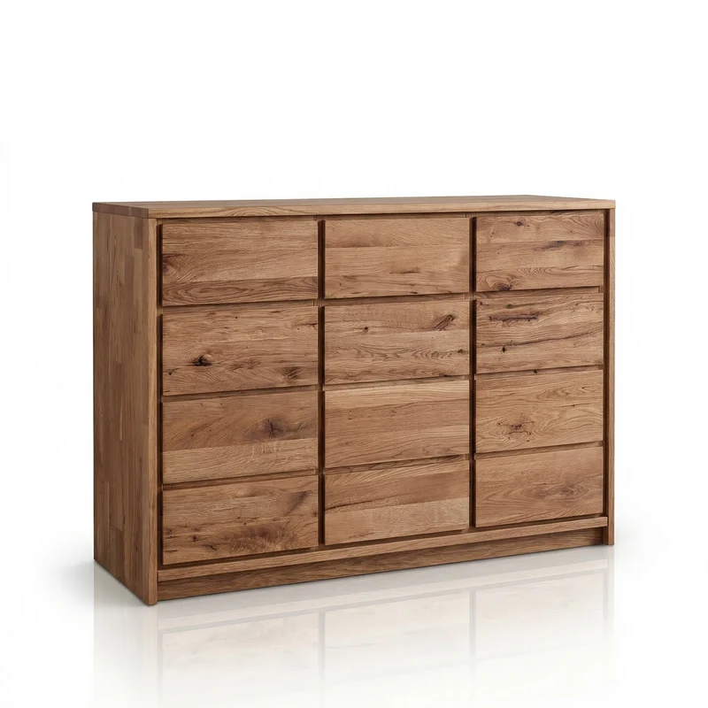 Buffet commode en bois massif de chêne Oregon 3.3 - NordicStory