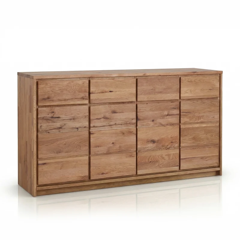 Buffet commode en bois massif de chêne Oregon 4.4 - NordicStory