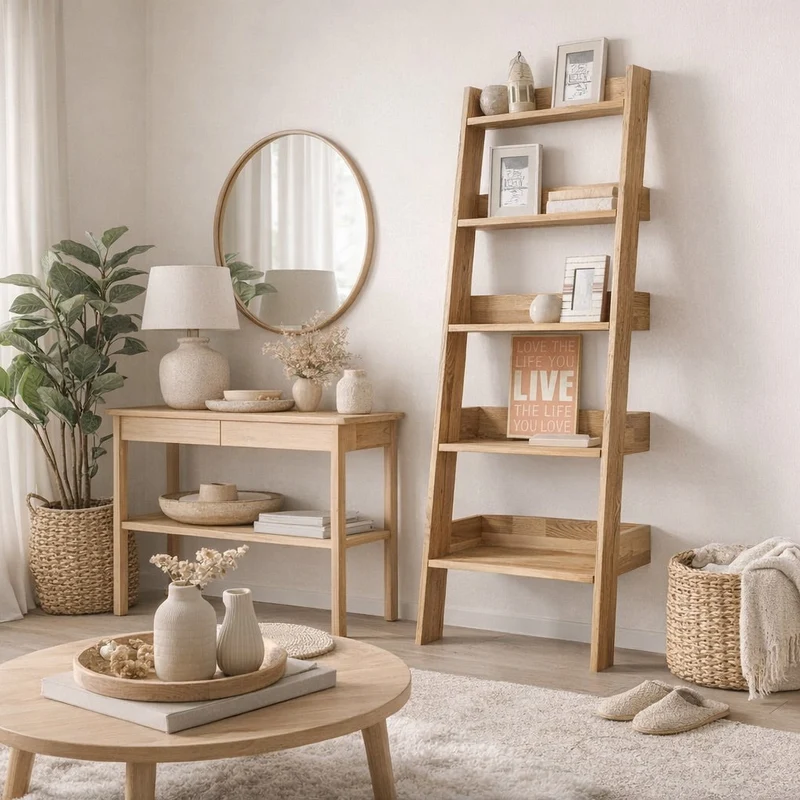 Bibliothèque en bois massif de chêne Escandi Atelier- NordicStory