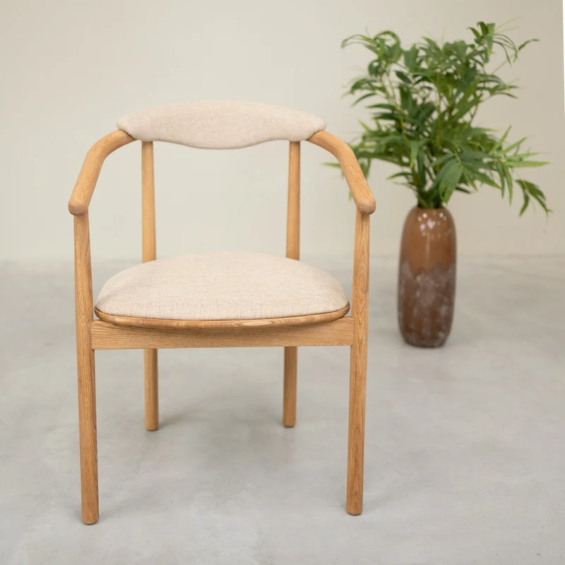 Chaise en bois massif de chêne Lord, revêtement - Lot de 2 ou 4 chaises - NordicStory