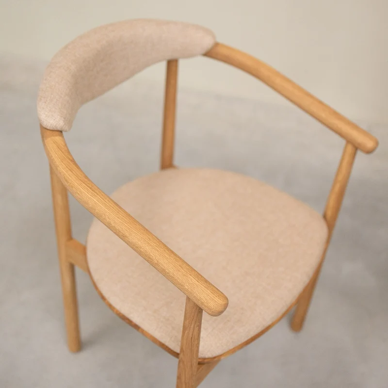Chaise en bois massif de chêne Lord, revêtement - Lot de 2 ou 4 chaises - NordicStory