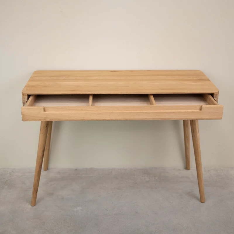 Bureau console en bois massif de chêne Escandi Atelier – NordicStory