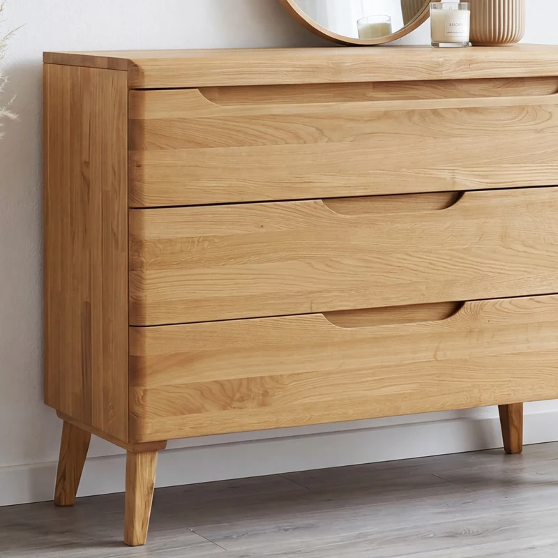 Commode en bois massif de chêne Milan - NordicStory