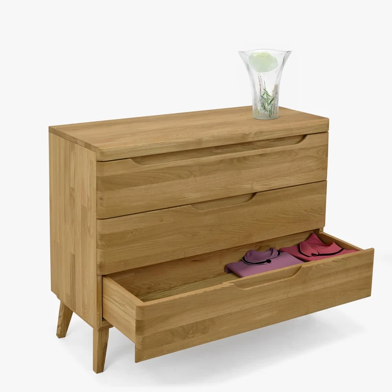 Commode en bois massif de chêne Milan - NordicStory