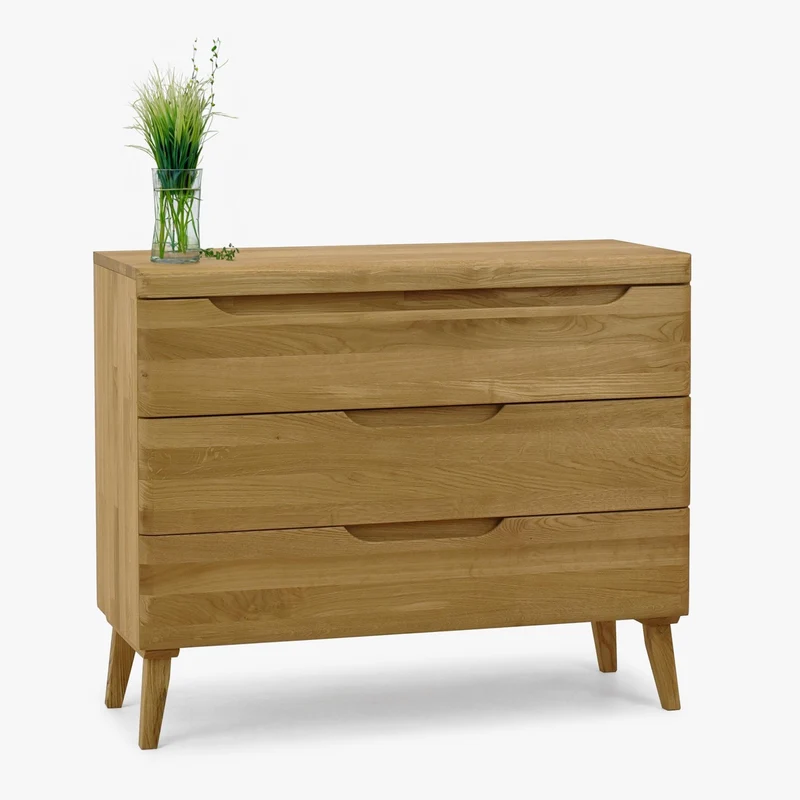 Commode en bois massif de chêne Milan - NordicStory