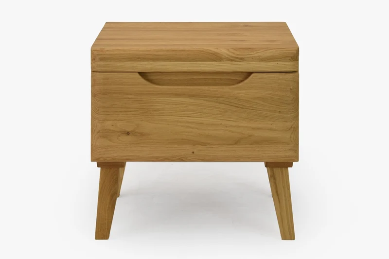 Table de chevet en bois massif de chêne Milan - NordicStory