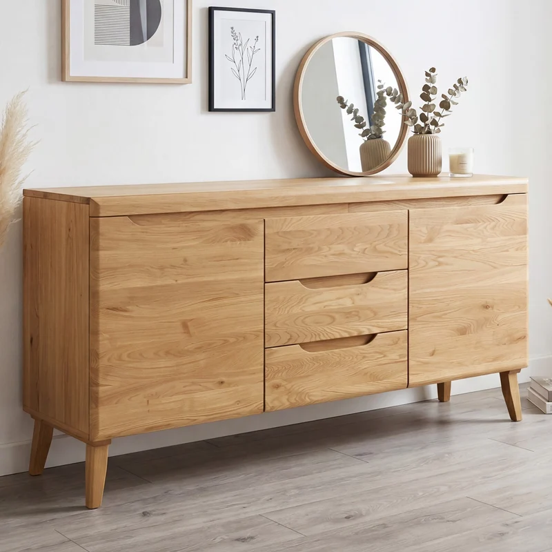 Buffet en bois massif de chêne Milan 3 - NordicStory