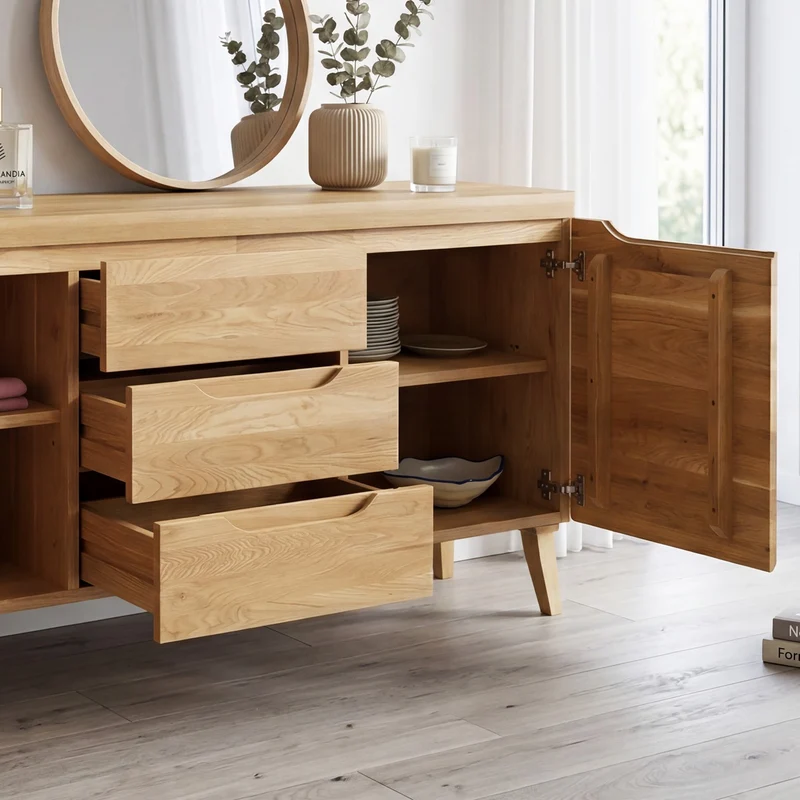 Buffet en bois massif de chêne Milan 3 - NordicStory
