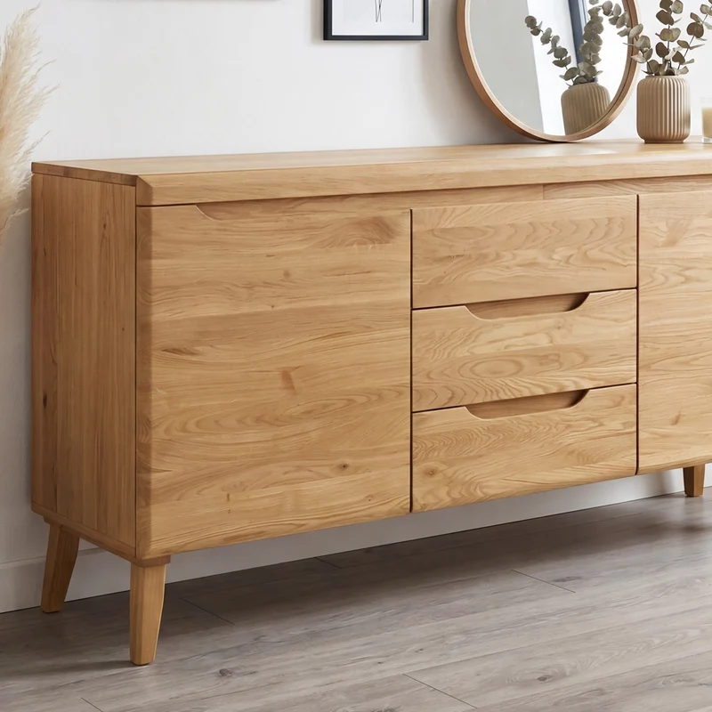 Buffet en bois massif de chêne Milan 3 - NordicStory
