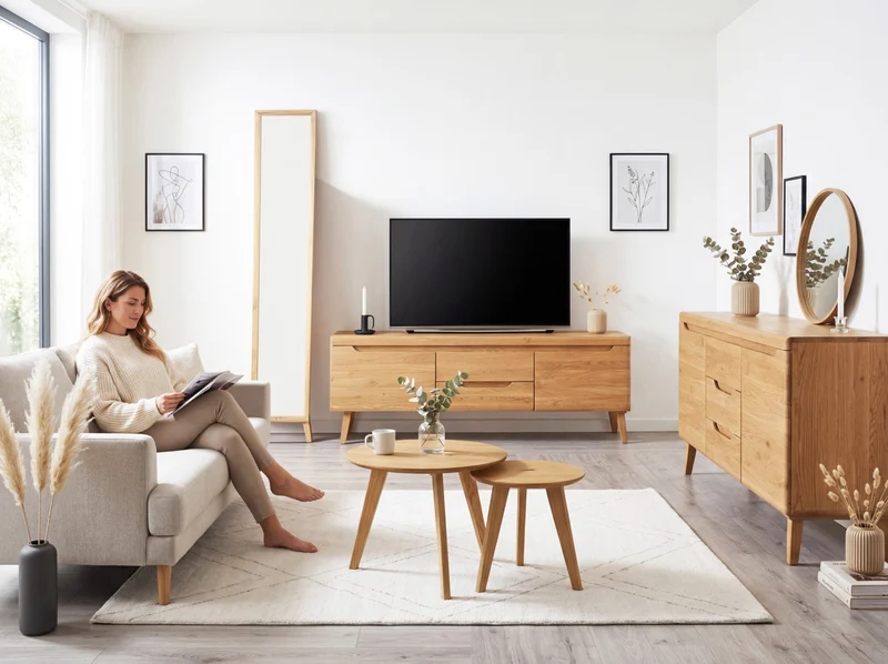 Buffet en bois massif de chêne Milan 3 - NordicStory