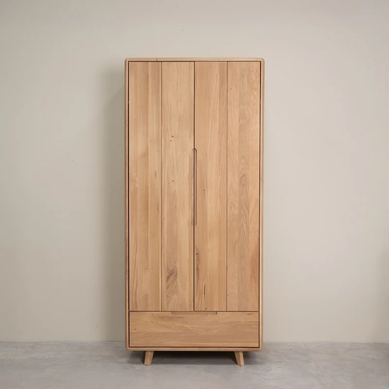 Armoire 2 portes en bois massif Suède - NordicStory