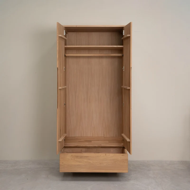 Armoire 2 portes en bois massif Suède - NordicStory